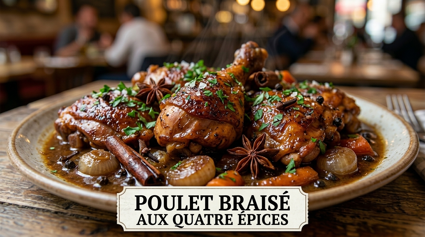 Poulet braisé aux 4 épices (entier)